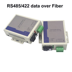 2 BIDI RS485/RS422 data over fiber optic Extenders SC Singlemode up 20Km Multimode 500m A set