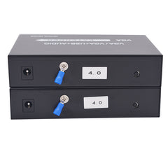 Удлинители VGA по оптоволокну с KVM USB стерео 3,5 мм аудио, 1080p full HD видео волоконно-оптические преобразователи адаптер, SC одномодовое одиночное волокно до 20 км, многомодовое до 500 м, комплект