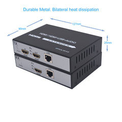 HDMI over Ethernet Extender Over CAT5e/CAT6 A set, Full HD 1080P - Up to 492 Ft - Low Latency