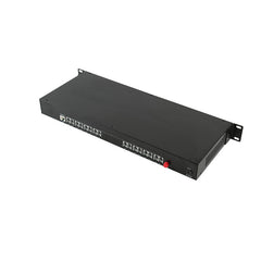 16-канальный телефон POTS и RJ45 Ethernet по оптоволоконным удлинителям 1 комплект, телефонные волоконно-оптические преобразователи PBX FXO/FXS FC одномодовое одиночное волокно 20 км поддержка звонка с идентификацией вызываемого абонента и факса