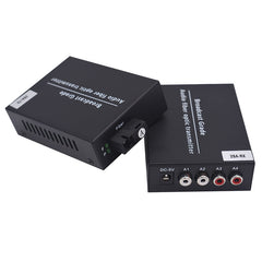 Двунаправленные 2-портовые аудио волоконно-оптические преобразователи, набор, несбалансированный аналоговый RCA аудио удлинитель по оптоволокну, SC одномодовое одноволоконное до 20 км многомодовое 500 м для вещательной системы внутренней связи