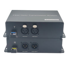 2-портовый сбалансированный 3-контактный XLR аудиоудлинитель по оптоволокну, вещательный высококачественный трансивер LC SFP, включает в себя, одномодовое одиночное волокно до 20 км, многомодовое 500 м, профессиональный кристально чистый звук, пара