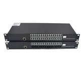 32 порта Pots Телефоны 100M Ethernet в оптоволоконные удлинители 1 комплект - PBX Телефонные линии POTS через оптоволоконный преобразователь, одномодовый 20 км и многомодовый 500 м, поддержка идентификатора вызываемого абонента, звонка и факса