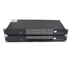 32 порта Pots Телефоны 100M Ethernet в оптоволоконные удлинители 1 комплект - PBX Телефонные линии POTS через оптоволоконный преобразователь, одномодовый 20 км и многомодовый 500 м, поддержка идентификатора вызываемого абонента, звонка и факса