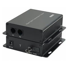 2 Port POTS Telephones Extender over Fiber - Uncompressed Professional Quality PCM Landline Phone Fiber Converter, ST optical transceiver, Singlemode 20Km Multimode 500M -A set Support Called id, Ring and Fax