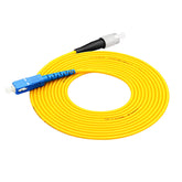 SC/UPC to FC/UPC Fiber Optic Cable Jumper Optical Patch Cord Simplex Single-Mode 9/125