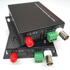 Analog Video and 3.3V TTL over fiber optic converter FC Singlemode up 20Km Transmitter and Receiver A pair