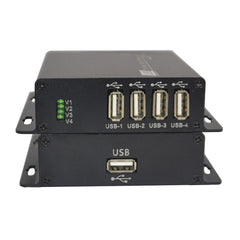 4 порта USB2.0 по оптоволоконному удлинителю, USB-оптоволоконные преобразователи адаптер-разветвитель, одномодовое одиночное оптоволокно до 250 м и многомодовое до 250 м, для U-диска, принтера, сканера, комплект
