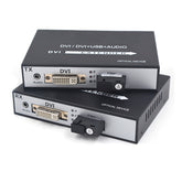 DVI через оптоволоконный удлинитель с 3,5-мм аудиоразъемом, оптические преобразователи аудио- и видеосигнала 1080P Full HD DVI, одномодовый одноволоконный кабель SC до 20 км (12,4 мили). Комплект