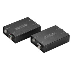 12G/6G/3G/HD-SDI over Fiber Extenders Up to 10Km ,1 port Bidirectional 12G SDI Video Fiber Converters Adapter Uncompressed w/ two 12G SFP optical module and hot shoe, Professional Broadcast gradeA set