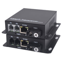 Телефон POTS и 100 Мбит/с Ethernet по оптоволокну, 1 комплект - телефонные линии PBX POTS по оптоволокну, одномодовые 20 км и многомодовые 500 м, поддержка идентификатора вызывающего абонента, звонка и факса