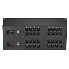 BIDI 8 XLR балансный аудио волоконно-оптический преобразователь удлинитель, 8 входов 8 выходов, профессиональное качество 1 пара