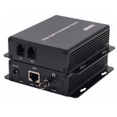 2 Port POTS Telephones and Network Extender over Fiber optic A set, Uncompressed Professional Phone Fiber Converter, ST optical transceiver, Singlemode 20Km Multimode 500M ,Support Called id, Ring and Fax
