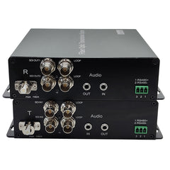 2 Port 3G-SDI Video Audio RS485 over Fiber Optic Converters A pair, LC optical module,Single mode single fiber up 20Km,Professional quality