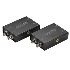 12G/6G/3G/HD-SDI over Fiber Extenders Up to 10Km ,1 port Bidirectional 12G SDI Video Fiber Converters Adapter Uncompressed w/ two 12G SFP optical module and hot shoe, Professional Broadcast gradeA set