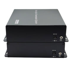 4x3G-SDI Gigabit Ethernet over Fiber Extenders- Uncompressed Full HD video audio to fiber converters, LC Singlemode single fiber 20Km, No delay A set