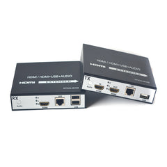 Удлинитель HDMI через Ethernet через CAT5e/CAT6, с KVM и сквозным выходом, дистанционное управление с помощью мыши и клавиатуры с портом USB, Full HD 1080P - до 150 м (492 фута) - низкая задержка