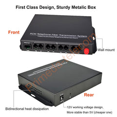 8 каналов телефонов POTS и Ethernet через оптоволоконные медиаконвертеры, высококачественные PCM голосовые стационарные телефоны, оптоволоконные удлинители