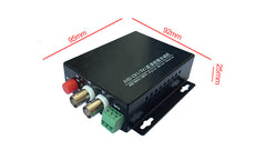 2-портовый оптоволоконный преобразователь HD-видео, комплект, оптоволоконный удлинитель видеосигнала без сжатия, RS485 PTZ FC, удаленный одномодовый до 20 км, поддержка 2-мегапиксельных 1080p HD TVI CVI AHD и аналоговых камер