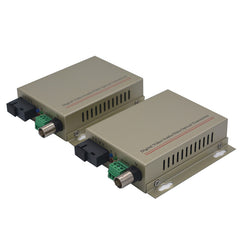 1-портовый видеоконвертер через оптоволокно с данными RS485 для PTZ, A set, Optical SC, Singlemode и Multimode. Поддержка аналоговых камер PAL, NTSC, SECAM