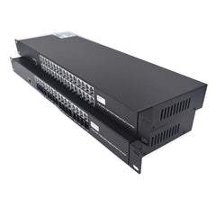 24-портовые телефоны POTS и удлинители Ethernet по оптоволокну 100 м, 1 комплект - телефонные линии POTS по оптоволоконному преобразователю, одномодовый 20 км и многомодовый 500 м, поддержка идентификатора вызываемого абонента, звонка и факса