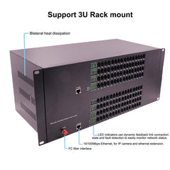 128 channel POTS Telephones and Ethernet over Fiber Extenders 1 Set - PBX Phone Lines POTS Over Fiber Optic Converter,Single Mode 20Km And Multimode 500m, Support Called Id, Ring And Fax