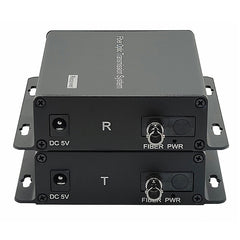 2 Port POTS Telephones Extender over Fiber - Uncompressed Professional Quality PCM Landline Phone Fiber Converter, ST optical transceiver, Singlemode 20Km Multimode 500M -A set Support Called id, Ring and Fax