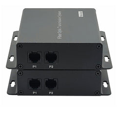 2 Port POTS Telephones Extender over Fiber - Uncompressed Professional Quality PCM Landline Phone Fiber Converter, ST optical transceiver, Singlemode 20Km Multimode 500M -A set Support Called id, Ring and Fax