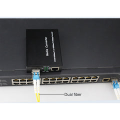 Многорежимный LC Gigabit Dual Fiber Media Converter - включает 2 LC SFP-трансивера 2 км, длина волны 1310 нм, LC в UTP Cat5e 10/100/1000 RJ-45 - скорость Gigabit Ethernet, 2 упаковки