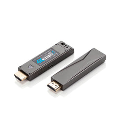 Mini 4K HDMI Fiber Optic Converter, HDMI Fiber extender, LC Singlemode single Fiber up to 3280FT/1000M, Multimode up to 980FT/300m, A pair