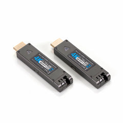 Mini 4K HDMI Fiber Optic Converter, HDMI Fiber extender, LC Singlemode single Fiber up to 3280FT/1000M, Multimode up to 980FT/300m, A pair