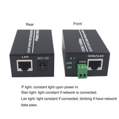 Удлинители IP Ethernet по витой паре до 300 м (1000 футов), Ethernet по сетевому кабелю RJ45 Cat5/6 до 500 м (1650 футов) для HD сетевых IP-камер, 2 шт.