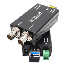 Mini 3G-SDI Video over Fiber Optic Converters,LC Singlemode up 20Km with 2 SFP Optical Module for 3G-SDI,HD-SDI Camera
