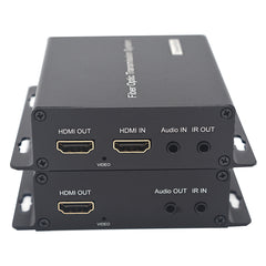 Волоконно-оптический удлинитель HDMI с KVM USB и 3,5 мм аудио/ИК Full HD 1080P HDMI - SC одномодовый волоконно-оптический кабель до 12,4 миль/20 км, многомодовый до 1640 футов/500 м. Пара