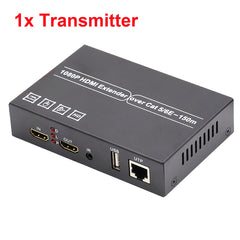 1080P HDMI over Cat5e/6 Ethernet Converter up to 150m with KVM and IR Loop Out,Support 1 send multiple receive
