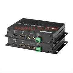 Преобразователь HDMI 4K Over Fiber LC с независимым аудиоразъемом 3,5 мм и одномодовым RS232 485 до 10 км, несжатый 10G SFP-трансивер в комплекте, пара высококачественных кабелей 4K@60 Гц