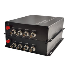 Professional 4 channel 3G-SDI HD-SDI Fiber Converters,Uncompressed HD Video Audio transmission by Fiber,Singlemode up to 20Km Support 3G SDI, HD SDI Camera