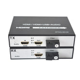 HDMI extenders over fiber with loop out A pair, 1080P HDMI fiber converters, SC Singlemode 20Km and Multimode 500m