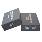 USB2.0 over fiber Extenders 1 in 2 out - 1x2 USB Fiber optic converters adapter splitter Singlemode single fiber up 20Km A set for U disk USB cameras printer scanner