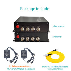 Professional 4 channel 3G-SDI HD-SDI Fiber Converters,Uncompressed HD Video Audio transmission by Fiber,Singlemode up to 20Km Support 3G SDI, HD SDI Camera