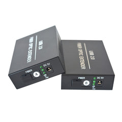 USB2.0 по оптоволокну Удлинители 1 в 2 выхода - 1x2 USB Оптоволоконные преобразователи адаптеры разветвители Одномодовый одинарный оптоволоконный кабель до 20 км Набор для U-диска USB-камеры принтера сканера