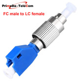 FC SC ST Male to LC Female FTTH Optical Equipment Tool Hybrid Flange Singlemode 9/125 SM Optical Fiber Adapter Connector for Digital Communication,1 PCS
