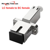 LC Female to FC SC ST Female Hybrid Fibre Optic Connector Adapter SM 9/125μm Simplex Fibre Optic Converter Coupler, for Optical Power Meter Red Light Pen FTTH Patch Cord Pigtail,1PCS