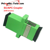SC Fiber Optic Adapter Female to Female APC Simplex Single Mode Fiber Optical Coupler Network Internet Connector Adapter with Mount Panel ,20PCS