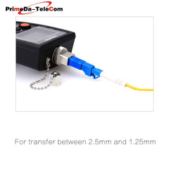 SC Male to LC Female FTTH Optical Equipment Tool Hybrid Flange Singlemode 9/125 SM Optical Fiber Adapter Connector for Digital Communication