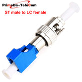 Visual Fault Locator Fiber Adapter, Fiber Optic Connector, Single Mode 9/125um ST Male to LC/FC/SC Female Hybrid Optical Fiber Convertor Adapter Compatible with Optical Power Meter Visual Fault Locator,1PCS