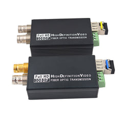 3G/HD-SDI Fiber Optic Extenders with loop out, Uncompressed Full HD Video fiber converters adapter, Broadcast level Singlemode 20Km