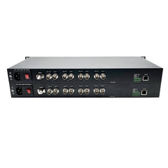 4 channel 3G-SDI Video Audio over Fiber Optic Converters with 1x10/100M Ethernet and RS422 data, Uncompressed HD real-time audio and video transmission,No loss Professional broadcast quality