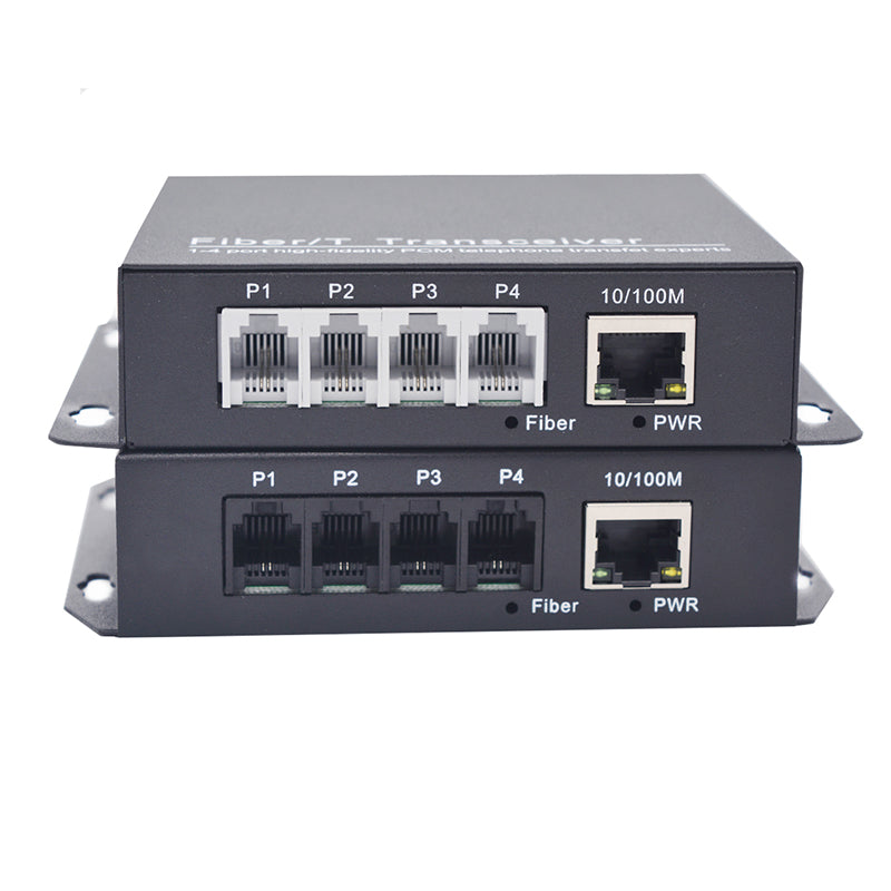 Телефон POTS и 100 Мбит/с Ethernet по оптоволокну, 1 комплект - телефонные линии PBX POTS по оптоволокну, одномодовые 20 км и многомодовые 500 м, поддержка идентификатора вызывающего абонента, звонка и факса