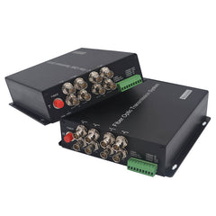 4 port 3G-SDI Video RS422 RS232 over Fiber Converters Uncompressed ,HD SDI to fiber extender Single-mode up 12.4mile(20Km) for Broadcast SDI cameras Professional quality